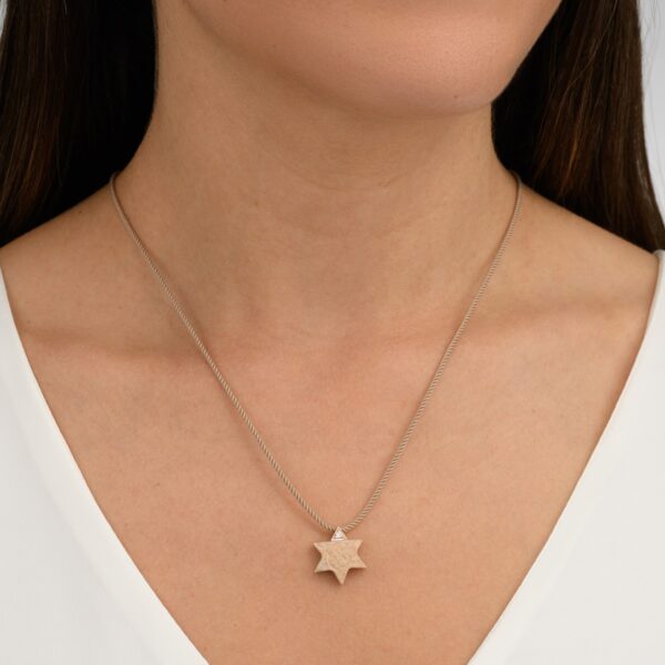 Star of David Gold And Diamond Necklace - Image 4